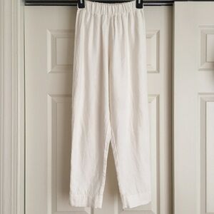 Elizabeth Suzann 100% ivory linen “Tilda” trousers, XS